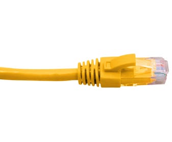 Cabac-20-Metre-4-Pair-PVC-Unshielded-RJ45---RJ45-Cat6-Yellow-Patch-Lead