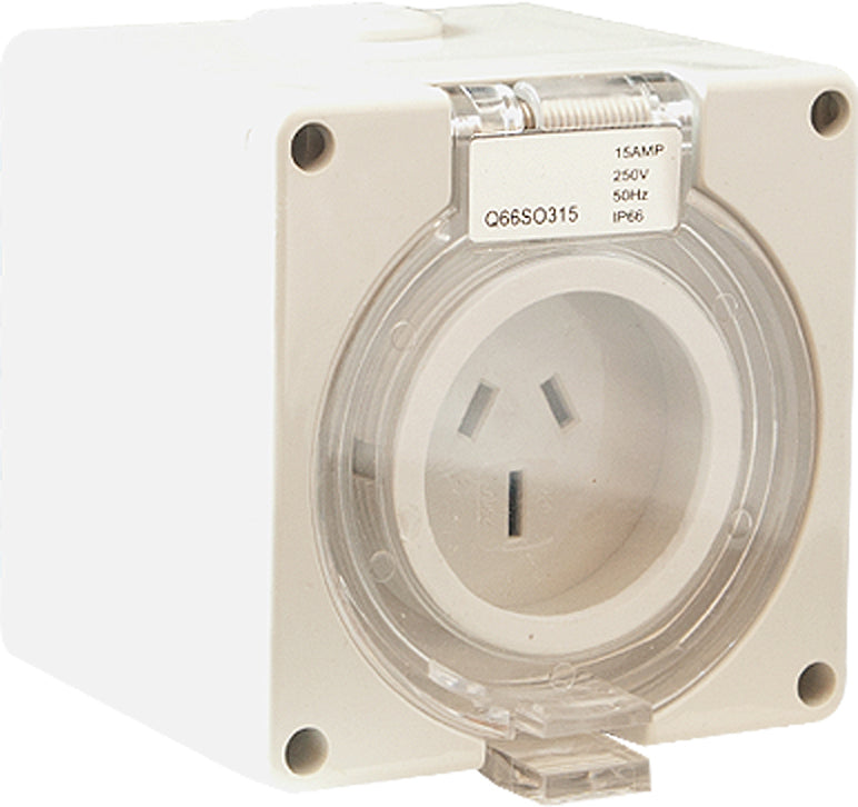 3 Flat Pin Socket Outlet