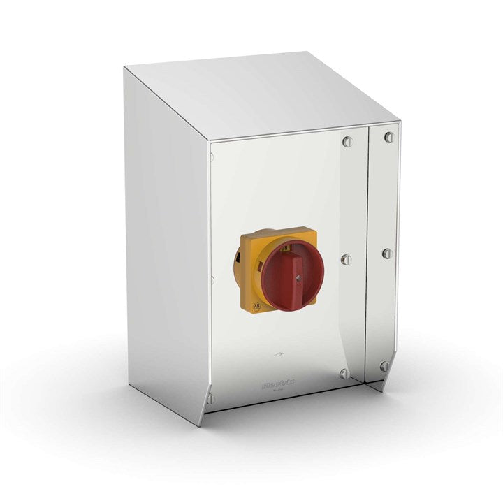 SR-AB63-6P | 15° Sloping Roof Rotary Isolator Enclosure with Allen-Bradley switch