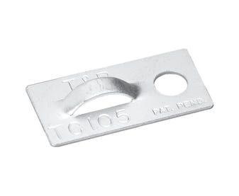 ALUMINIUM-C/TIE-MNT-PLATE-25X13MM-100PK