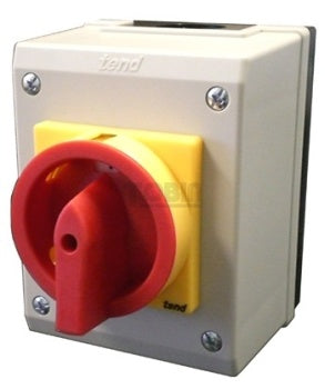 3pole 66A Enclosed Mount  Main Switch - Padlockable