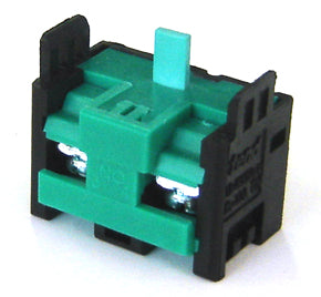 (1a) Contact block - 1 N/O  Green