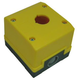 22mm Single Hole Yellow Enclosure