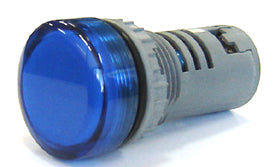 22mm 240V Big LED pilot light - Blue