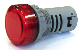 22mm 240V Big LED pilot light - Red