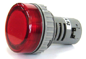 30mm 240V Big LED pilot light - Red