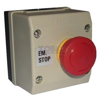 Control station fitted with emergency stop c/w 1 N/C contact - IP65