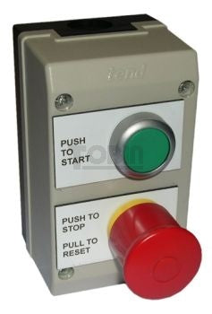 Start-Stop Station c/w Push Pull Stop Head & Special Labels