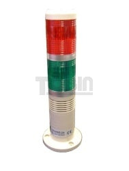 24VAC/DC Base  Mount Tower Light with Buzzer - 2 colour