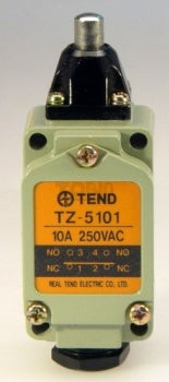 Indust. Limit Switch-10A Button Plunger